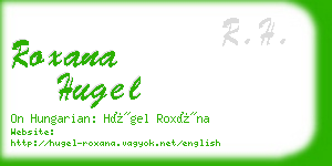 roxana hugel business card
